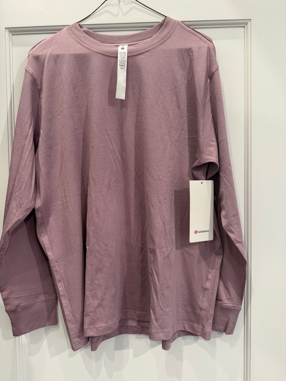 lululemon athletica Woman’s Long-Sleeve Crew Tee — Mauve